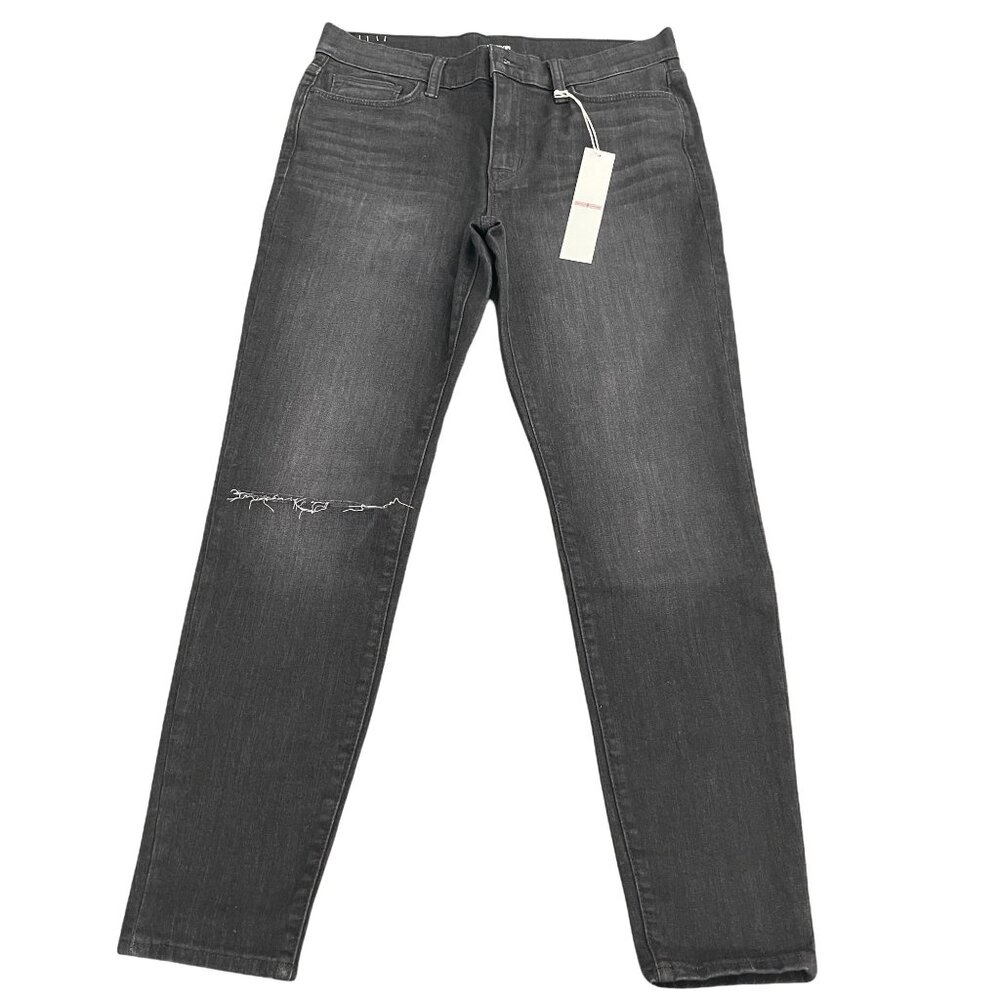 Hudson Natalie Midrise Super Skinny Ankle Black Jeans, Size 28 NWT